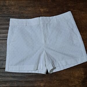 Banana Republic White Eyelet Women Shorts